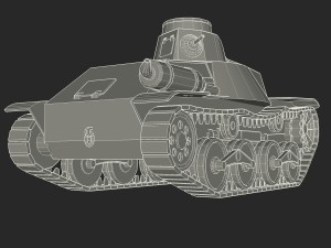 japanes tanks collection 3D Модель