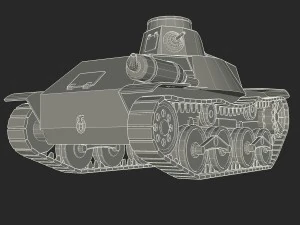 japanes tanks collection 3D Model