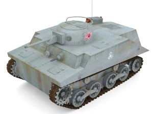 japanes tanks collection 3D Model