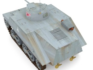 japanes tanks collection 3D Модель