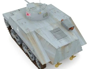 japanes tanks collection 3D Model