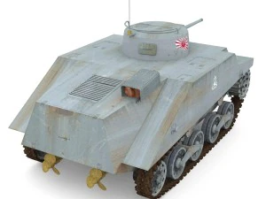 japanes tanks collection 3D Model