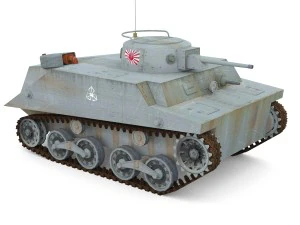 japanes tanks collection 3D Model