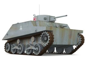 japanes tanks collection 3D Model