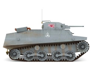 japanes tanks collection 3D Модель