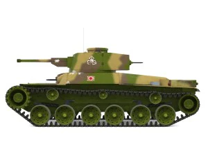 japanes tanks collection 3D Model