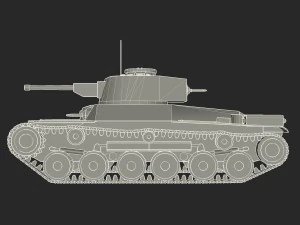 japanes tanks collection 3D Model