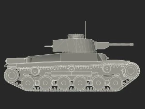 japanes tanks collection 3D Model