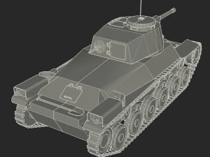 japanes tanks collection 3D Model