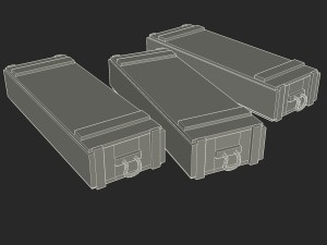 army crates wwii collection 3D Model