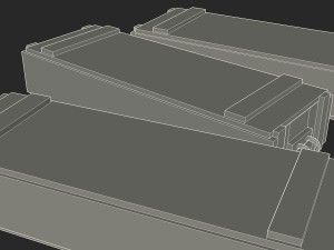 army crates wwii collection 3D Model