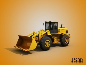 wheel loader 3D Model
