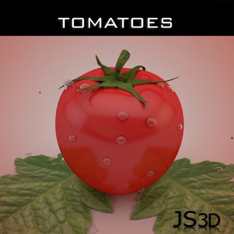 tomato 3D Model .c4d .max .obj .3ds .fbx .stl .blend 