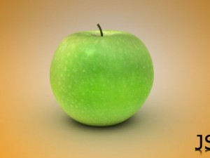 realistic apples green  red Model 3D