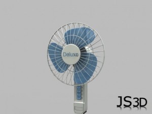 standing floor fan Model 3D