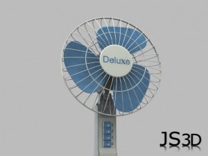 standing floor fan Model 3D