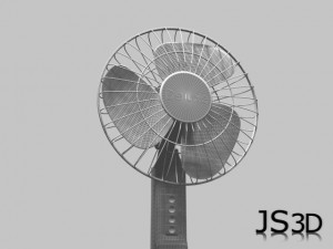 standing floor fan Model 3D