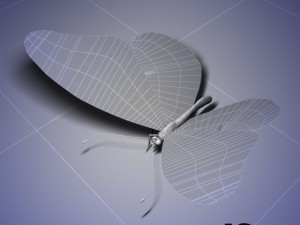 butterfly animated 3D-Modell