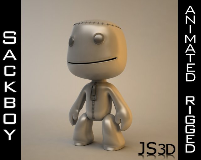 sackboy character 3D Model .c4d .max .obj .3ds .fbx .stl .blend 