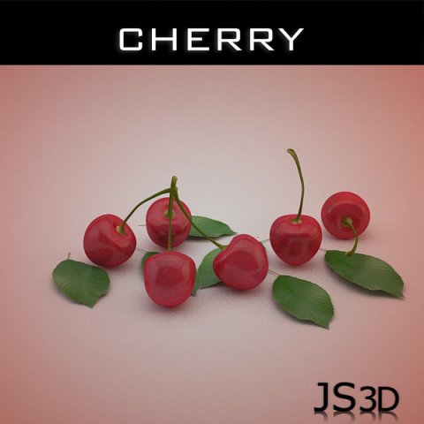 cherry Modelo 3D .c4d .max .obj .3ds .fbx .stl .blend 