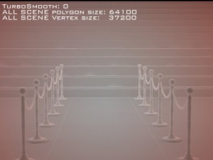 roped stanchions Modelo 3D