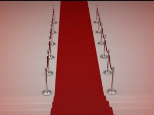 roped stanchions Modelo 3D