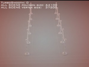 roped stanchions Modelo 3D