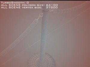 roped stanchions Modelo 3D