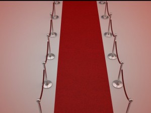 roped stanchions Modelo 3D