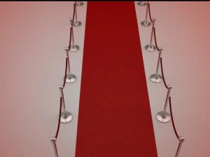 roped stanchions 3D Model