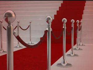 roped stanchions 3D Model