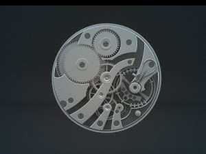 clock  watch mechanism 3D 모델