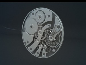 clock  watch mechanism 3D Model