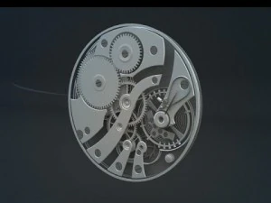 clock  watch mechanism 3D Model