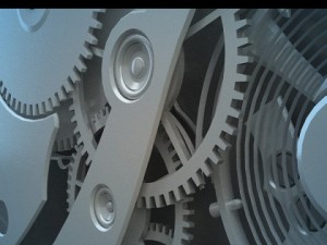 clock  watch mechanism 3D Model