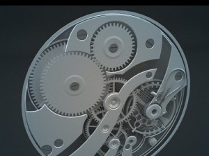 clock  watch mechanism 3D Model