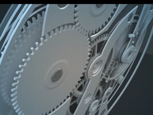 clock  watch mechanism 3D Model
