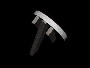 medieval archery target low poly 3D Model