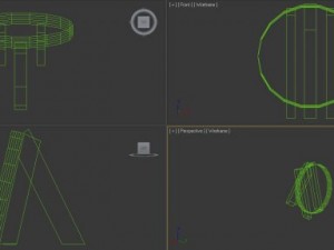 medieval archery target low poly 3D Model