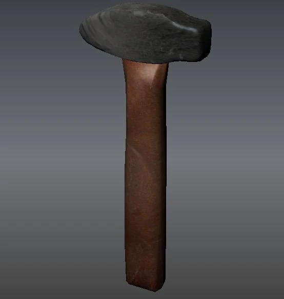 crafting hammer 3D Model .c4d .max .obj .3ds .fbx .stl .blend 