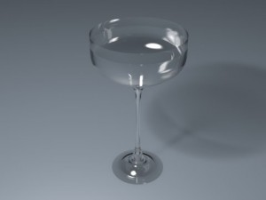 glass bottle Modello 3D