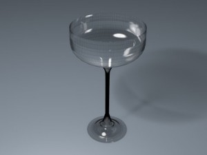 glass bottle Modello 3D