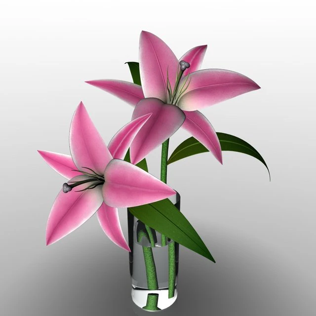 lily 3D Model .c4d .max .obj .3ds .fbx .stl .blend