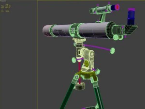 telesc&oacute;pio bresser messier Modelo 3D