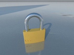 valex padlock Model 3D