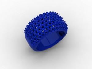 7 rows pave band Modello di stampa 3D