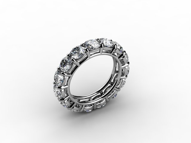 60 ctw eternity band 3Dプリントモデル .c4d .max .obj .3ds .fbx .stl .blend 