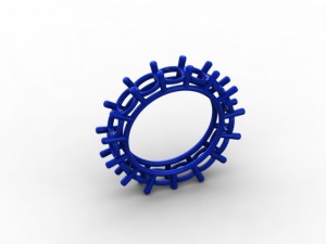 60 ctw eternity band 3Dプリントモデル