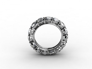 60 ctw eternity band 3Dプリントモデル