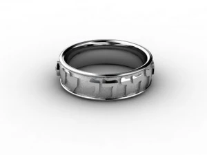 fede nuziale ebraica da uomo Modello di stampa 3D